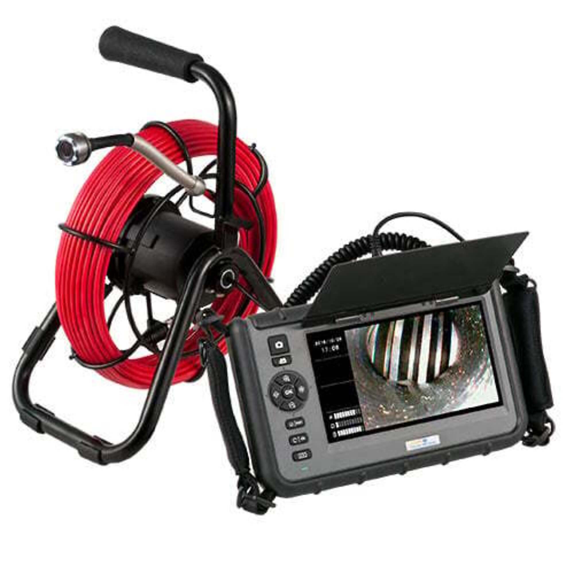 PCE Video Borescope — 7in. High-Resolution Display, Picture and Video Capture, Model# PCE-VE 1030N